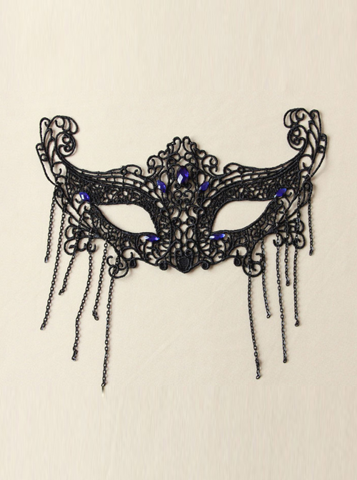 Halloween Half Face Masquerade Black Lace Mask