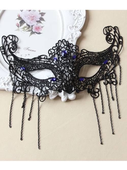 Halloween Half Face Masquerade Black Lace Mask