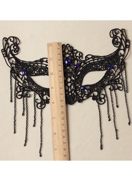 Halloween Half Face Masquerade Black Lace Mask