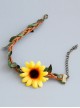 Emulation Rattan Sunflower Lolita Anklet