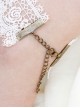 Retro Wings White Lace Lolita Anklet