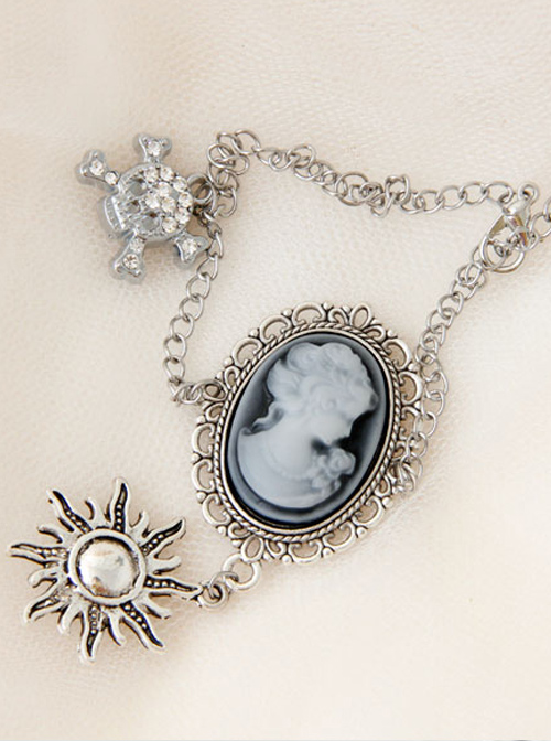 Portrait And Little Sun Pendant Gothic Lolita Anklet