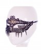 Sexy Black Lace Hollow Out Pendant The Cat Face Half Face Mask