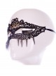 Sexy Black Lace Hollow Out Pendant The Cat Face Half Face Mask