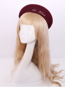 Retro College Style Classic Lolita Polychromatic Beret