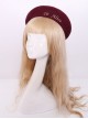 Retro College Style Classic Lolita Polychromatic Beret