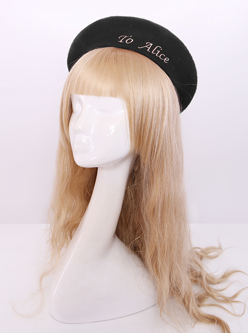 Retro College Style Classic Lolita Polychromatic Beret