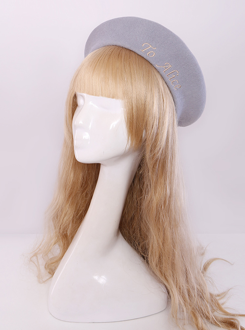 Retro College Style Classic Lolita Polychromatic Beret