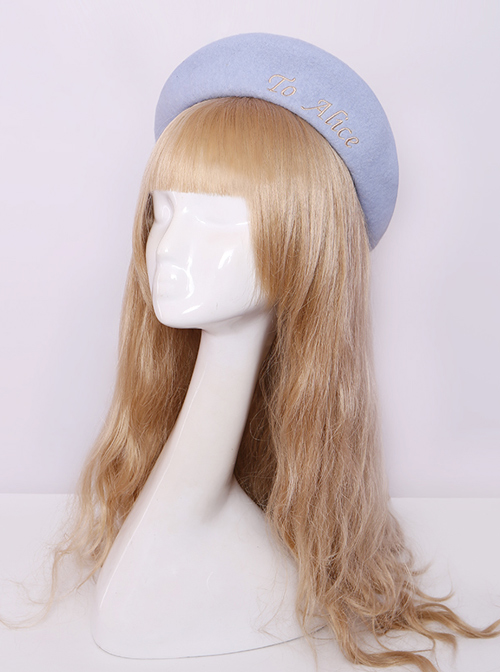 Retro College Style Classic Lolita Polychromatic Beret