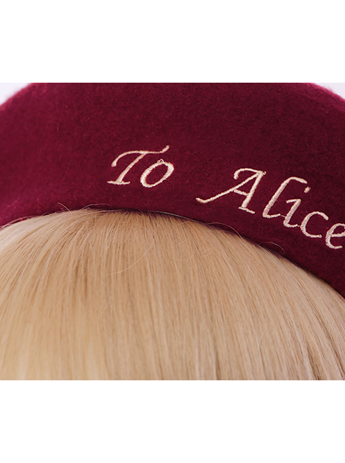 Retro College Style Classic Lolita Polychromatic Beret