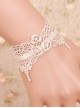 Elegance Retro White Lace Gothic Lolita Bracelet