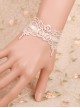 Elegance Retro White Lace Gothic Lolita Bracelet