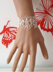 White Lace Wedding Classic Lolita Bracelet