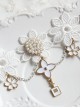 White Lace Pearls Bridesmaid And Bride Classic Lolita Bracelet