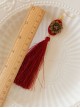 Retro Red Long Tassels Earrings