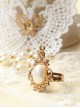 Retro Lace Butterfly Pearl Classic Lolita Bracelet And Finger Ring Set