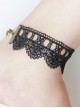 Retro Black Lace Concise Pendant Gothic Lolita Anklet