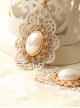 Baroque Palace Style Vintage Pearl Lace Earrings