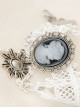 Baroque Style Retro Wedding White Lace Lolita Bracelet And Ring Set