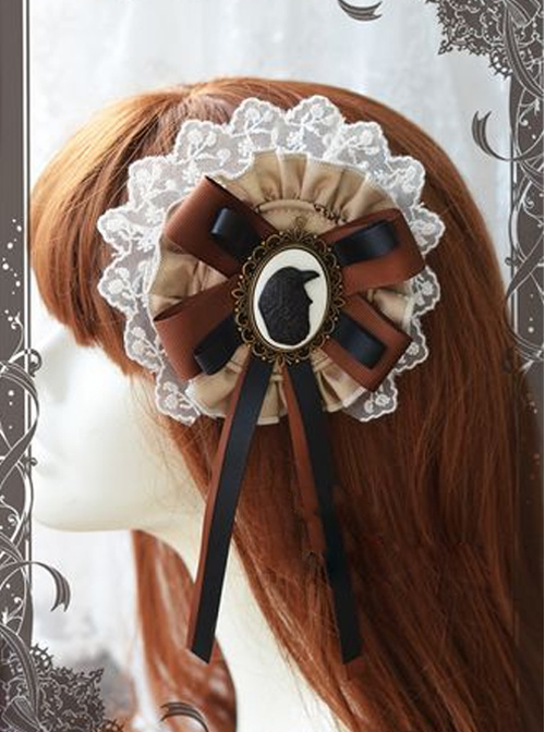 Magic Tea Party Raven And Writing-desk Series Classic Lolita Hair Pin