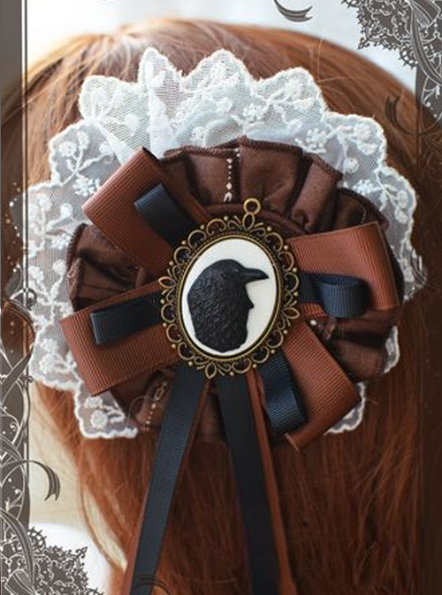 Magic Tea Party Raven And Writing-desk Series Classic Lolita Hair Pin