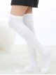 Stylish Elegant Retro Lovely White Embossing Lolita Knee Stockings