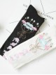 Pure Cotton Bowknot And Crown Pattern Lolita Tight Stockings