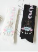 Pure Cotton Bowknot And Crown Pattern Lolita Tight Stockings