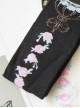 Pure Cotton Bowknot And Crown Pattern Lolita Tight Stockings