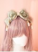 Japanese Style Light Green Bowknot Tassel Pendant Lolita Head Band