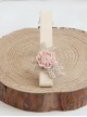 Handmade Concise Light Pink Little Flower Lolita Hairpin