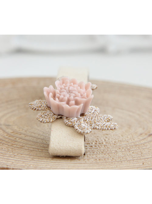 Handmade Concise Light Pink Little Flower Lolita Hairpin