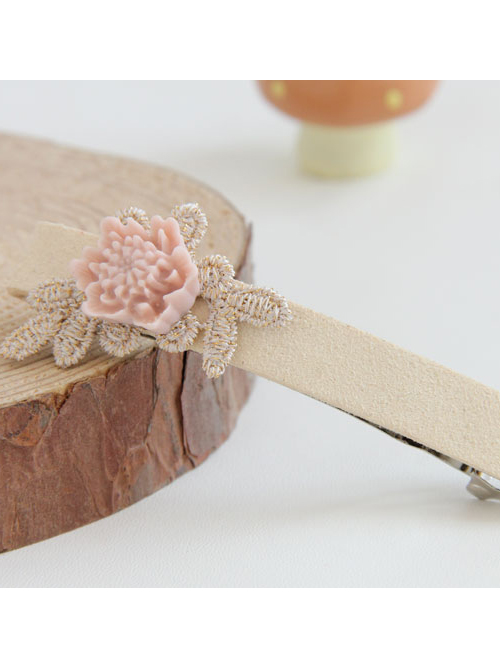 Handmade Concise Light Pink Little Flower Lolita Hairpin