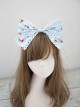 Fashion Strawberry Cupcake Printing Light Blue Sweet Lolita Headband