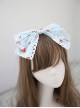 Fashion Strawberry Cupcake Printing Light Blue Sweet Lolita Headband