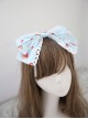 Fashion Strawberry Cupcake Printing Light Blue Sweet Lolita Headband