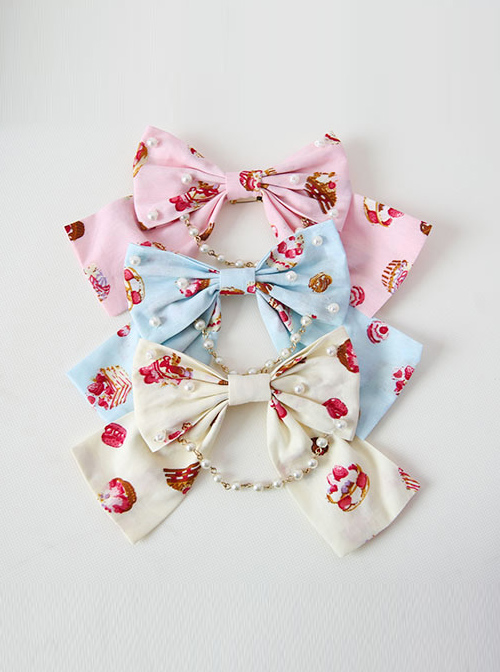 Fashion Strawberry Cupcake Printing Sweet Lolita Brooch