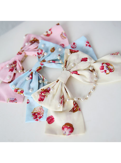 Fashion Strawberry Cupcake Printing Sweet Lolita Brooch