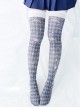 Lattices Stars Crown Printing Gothic Lolita Pantyhose