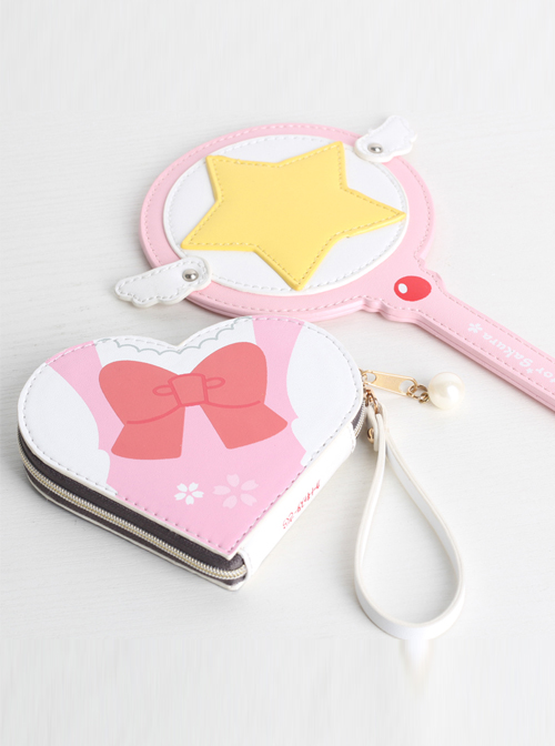 Fashion Card Captor Sakura Series Printing Heart-shaped Sweet Lolita Card Package