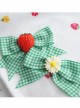 Fashion Plaids Bowknot Strawberry Sweet Lolita Hand Sleeves
