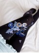 Fashion Blue-and-white Porcelain Series Embroidery Printing Handmade Decals Lolita 120D Pantyhose
