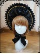 Starry Sky Bronzing Constellation Black Gothic Lolita Bonnet