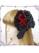 Beauty The Rose Series Flower And Key Pendant Gothic Lolita Hairpin