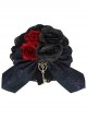 Beauty The Rose Series Flower And Key Pendant Gothic Lolita Hairpin