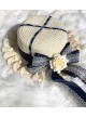 Cute Long Ribbon Bowknot White Lace Sweet Lolita Straw Hat