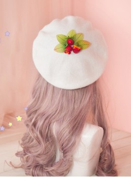 Strawberry Berries Cute Lolita Beret