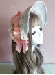 Palace Style Lace Ribbon Gothic Lolita Bonnet