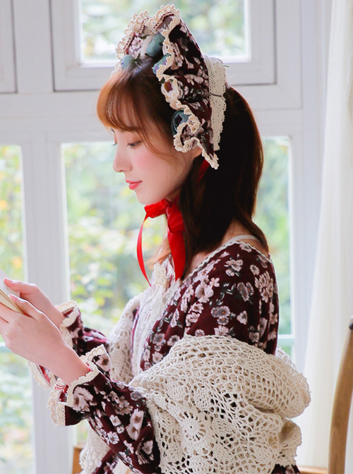 Retro Floral Cotton Cloth Classic Lolita Hair Band