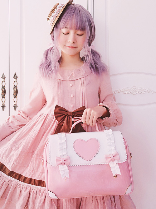 Cute Loving-heart Laptop bag Lolita High-capacity Bag